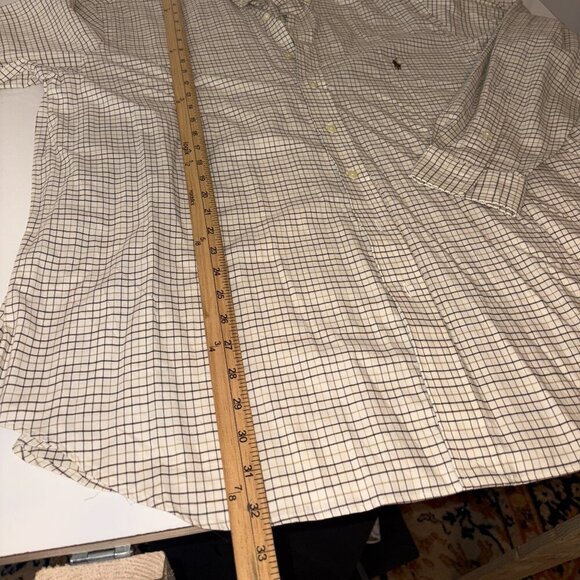 NEW NWT Polo Ralph Lauren Long Sleeve Classic Button Down Shirt 1XB Beige Brown - Picture 8 of 9